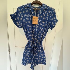 NWT, Toad & CO Camp Cove SS Romper